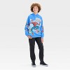 Boys' Spider-Man Elevated Hooded Sweatshirt - Blue - 4 of 4