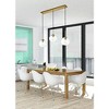 Elegant Lighting Baxter 3 Lights Brass Pendant With Clear Glass - 3 of 4