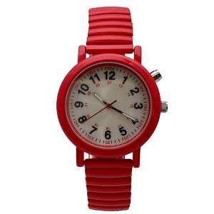 Olivia Pratt Stretch Band Easy Read Nurse Watch with Second Hand Women Watch - 1 of 3
