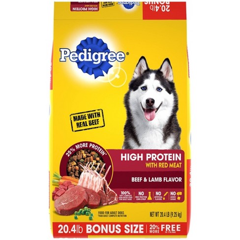 Pedigree High Protein Beef Lamb Flavor Adult Complete Balanced Dry Dog Food Target