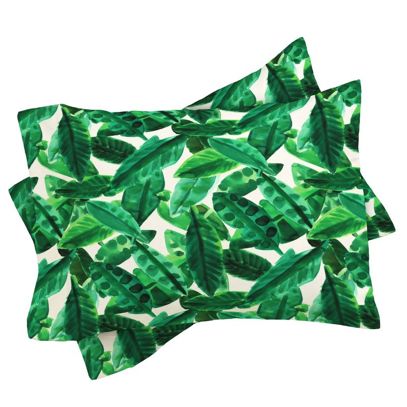 Amy Sia Palm Comforter Set Green - Deny Designs, 4 of 8