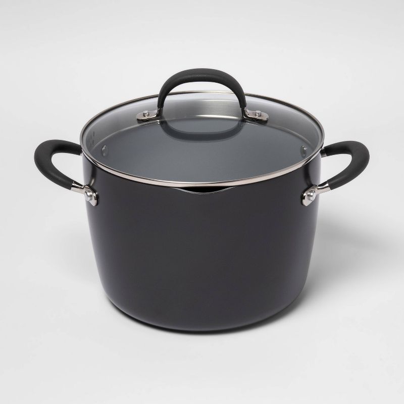 8qt Ceramic Non-Stick Coated Aluminum Stock Pot with Lid - Made By Design&#8482;, 1 of 5