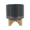 VisioGear Dotted Planterr with Stand, Plant Pots for Living Room, Bedroom, Black, 8"*8"*10" - 4 of 4