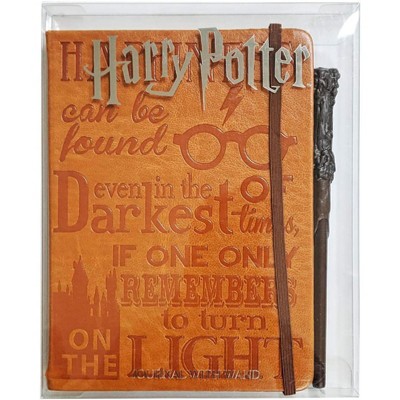 Innovative Designs Harry Potter Faux Leather Journal w/ Wand Pen