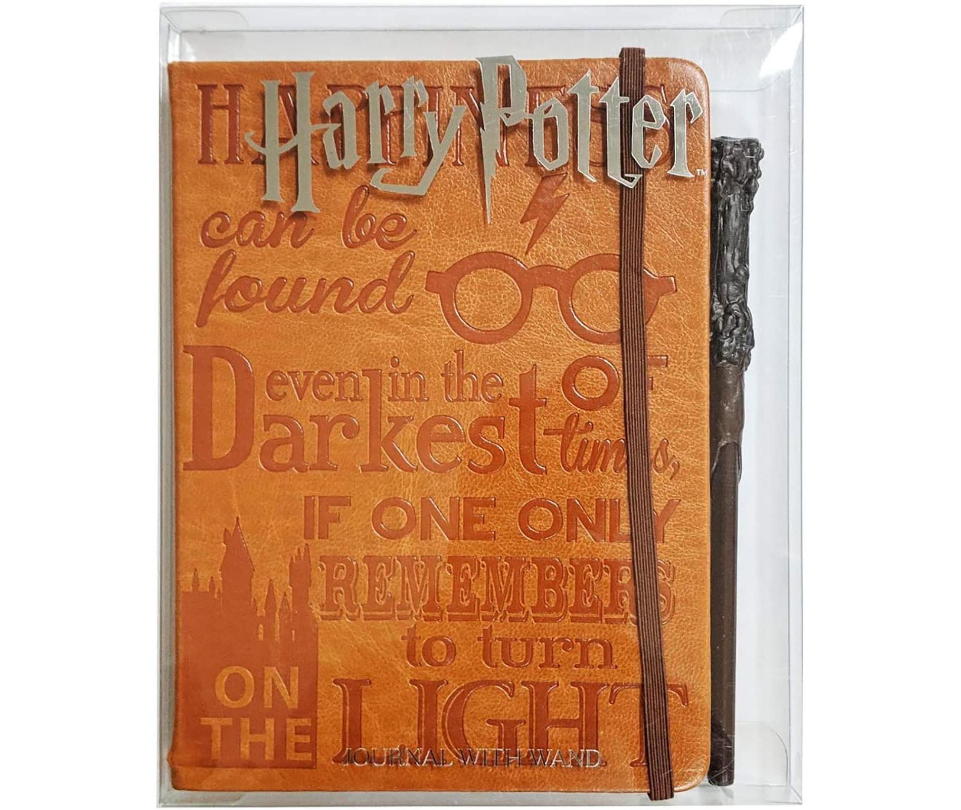 Harry Potter Faux Leather Journal w/ Wand Pen
