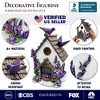 Lovely Floral Lavender Bird House Figurine, 7" Novelty Cottage Garden Decor| OrnamentallyYou - 2 of 4
