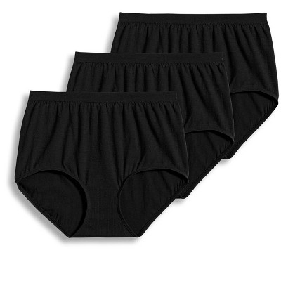 Jockey Women's Comfies Cotton Brief - 3 Pack 7 Black : Target