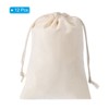 Unique Bargains Bank Coin Deposit Change Transit Bags Canvas Coin Sacks Bag with Drawstring Beige 12 Pcs - 3 of 4