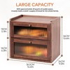 MOEPISY Solid Wood Bread Box for Kitchen Countertop - 2 of 4