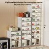 Stackable Shoe Organizer Cabinet with Wheels, Shoe Rack Organizer Foldable - 2 of 4