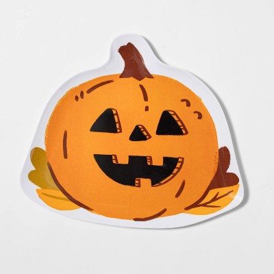 10" Melamine Figural Pumpkin Dinner Plate - Hyde & EEK! Boutique™