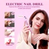 SAVILAND Electric Nail Drill: Ultra Quiet Low &Vibration Electric Nail File with 12 Nail Drill BitsRose. (Rose) - 2 of 4