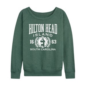 Women's - Instant Message - Hilton Head Island Collegiate Lightweight French Terry Slouchy - 1 of 4