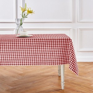 Solino Home Linen Gingham Check Tablecloth - 1 of 4