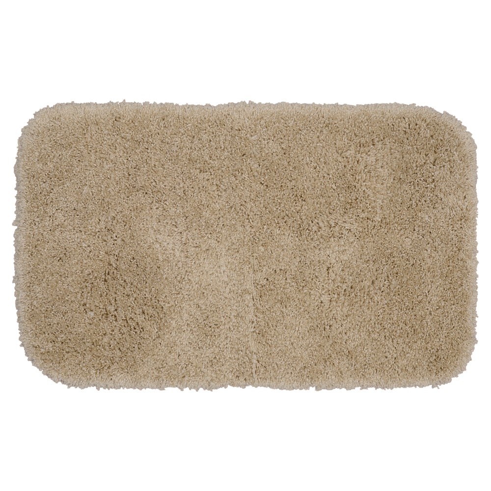 Photos - Bath Mat 24"x40" Serendipity Solid Shaggy Washable Nylon Bath Rug Linen - Garland Rug: Non-Slip, Tufted, Heavyweight 