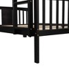 NicBex Full Size Bunk Bed Convertible Wooden Bed Frame with Ladder and Full Length Guardrail for Bedroom, Dormitory, No Box Spring Required - 4 of 4