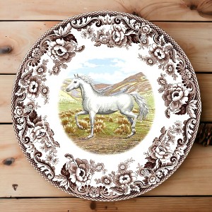 Spode Woodland 10.5” Dinner Plate, Horses Motifs, Perfect for Thanksgiving and Other Special Occasions, Made in England from Fine Earthenware - 1 of 4