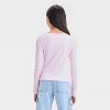 Girls' Long Sleeve Boat Neck T-Shirt - art class™ - 2 of 3