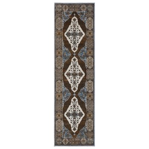 Oriental Weavers Ellington ELL06 Rust/ Blue Indoor Area Rug - 2'3" x 7'6" - 1 of 4