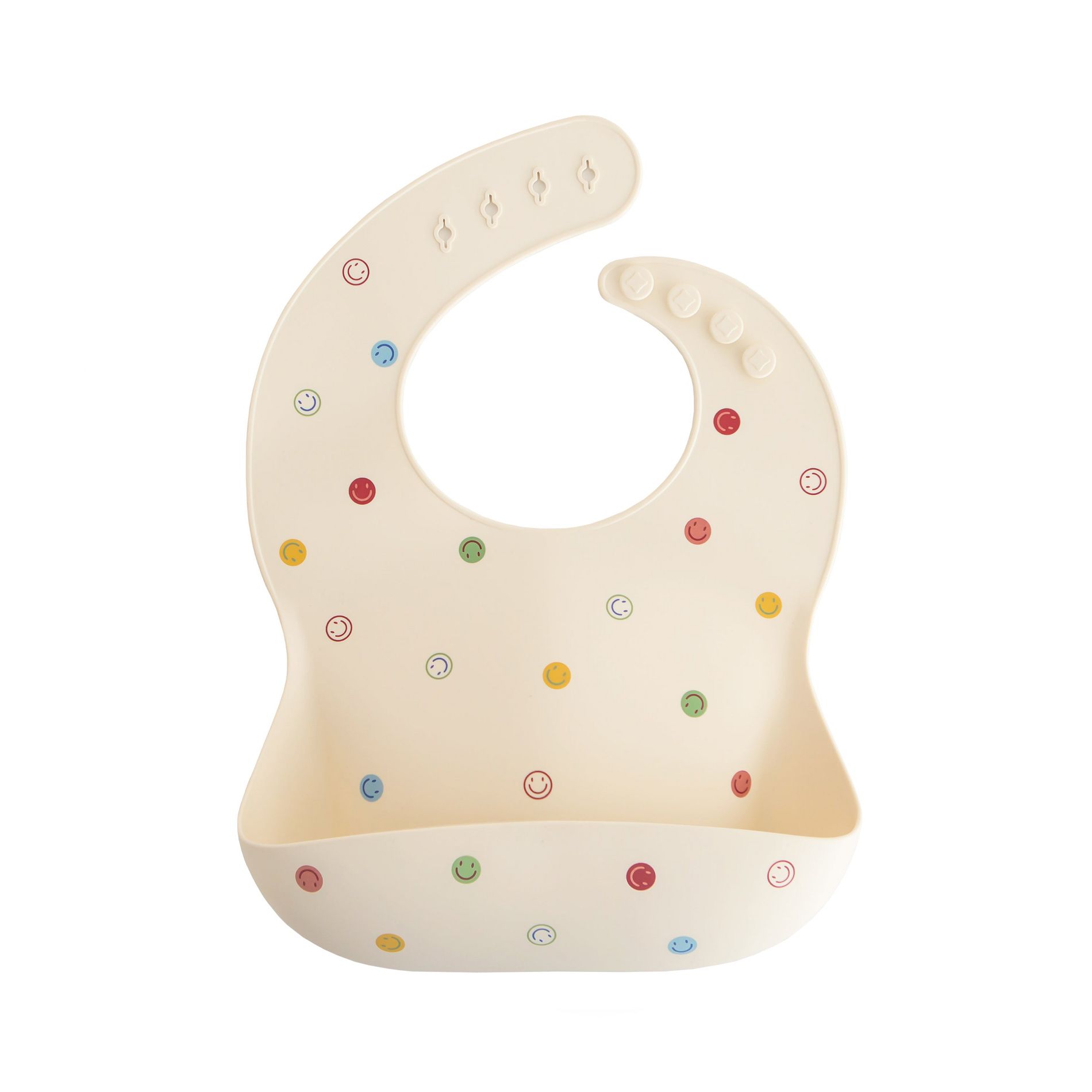 Silicone Baby Bib Smiley One Size