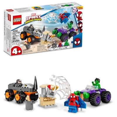 LEGO Spidey Hulk vs. Rhino Truck Showdown 10782 Building Set