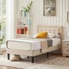 VECELO Twin/Full/Queen Size Upholstered Bed Frame Button Tufted Adjustable Headboard - image 2 of 4