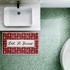 Stupell Industries Let It Snow Red Plaid Printed Plush Bath Mat And Bath Rug, Design By Chad Barrett, 18"X30" - 3 of 4