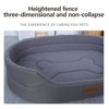 BENCMATE Pet Crates and Houses Orthopedic Dog Bed, Therapeutic Memory Foam Pet Bed with Waterproof Lining and Non-Slip Base, Gray, 11"*10.2"*5.9" - 4 of 4