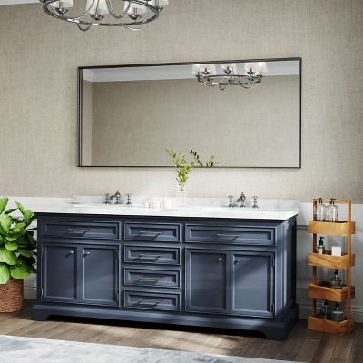 Rectangular Aluminum Framed Wall Bathroom Vanity Mirror