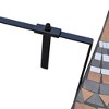 vidaXL Hanging Balcony Table, Terracotta and White Mosaic - 4 of 4