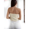 Women's Tweed Strapless Top - 2.7 AUGUST APPAREL - 4 of 4