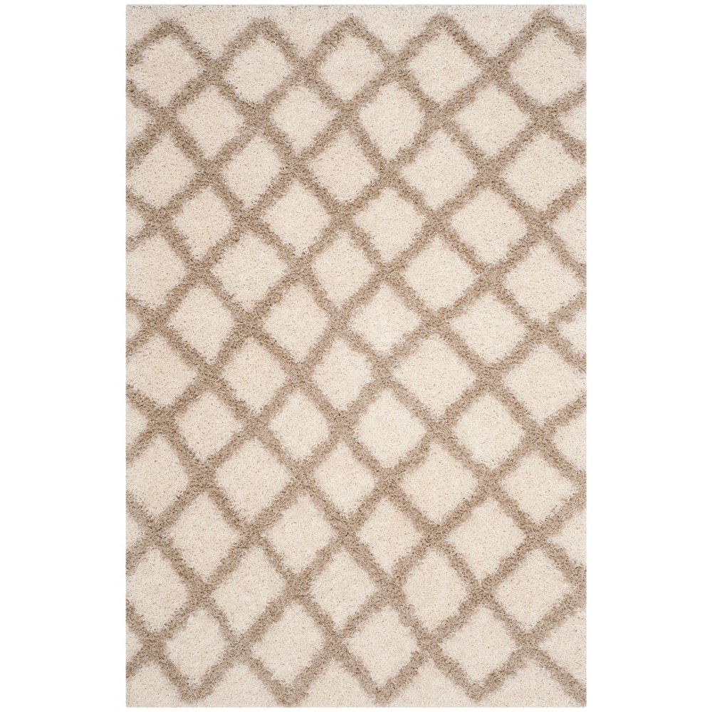 6'x9' Geometric Loomed Area Rug Ivory/Beige - Safavieh