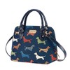 Signare USA Dachshund Blue Convertible Top Handle Handbag - 2 of 4