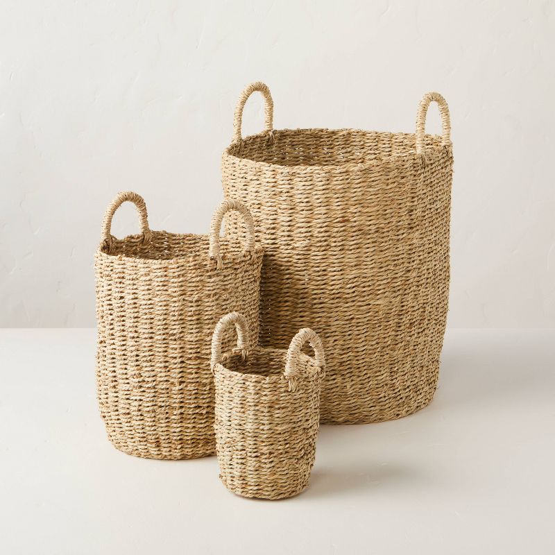 Large Twisted Seagrass Storage Basket - Hearth &#38; Hand&#8482; with Magnolia, 3 of 5