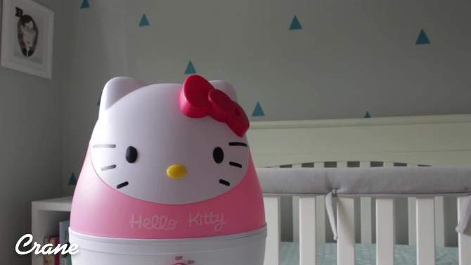 Crane Adorable Hello Kitty Ultrasonic Cool Mist Humidifier - 1gal, 2 of 8, play video