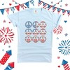 Simply Sage Market Women's Peace Signs Flag Short Sleeve Garment Dyed Tee - 3 of 3