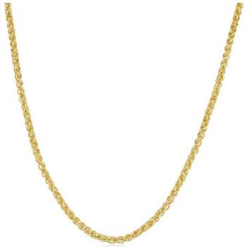 Pompeii3 14k Yellow Gold Filled 2.5mm Round Wheat Chain Necklace