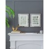 VisioGear Set of 2 Mirror Framed Wall Art on Mellow Golden Tint Background, 15.7"*19.7"*0.6" - 4 of 4