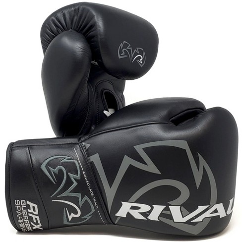 Rival Boxing RFX-Guerrero HDE-F Lace-Up Sparring Gloves - 14 oz. - Black