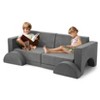 Toddler Couch 8Pcs Modular Play Couch for Kids Room, Baby Nursery Accent Convertible Sofa - 2 of 4
