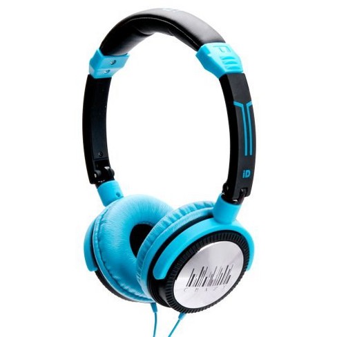 IDANCE BLACK & BLUE DJ HEADPHONES MIC IPCRAZY501 - image 1 of 1