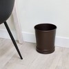 iDESIGN Round Metal Wastebasket The Olivia Collection - image 4 of 4