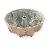 Nordic Ware Fleur de Lis Bundt Cake Pan: Rose Gold Cast Aluminum, 10 Cup Capacity, Hand Wash, Oven-Safe Baking Pan - 3 of 4