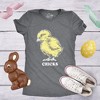 Womens Vintage Chicks Funny Cute Holiday Sunday Holiday Retro Bunny T Shirt - Crazy Dog Women's T Shirt - 2 of 4