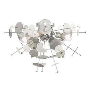 Livex Lighting Circulo 4 - Light Flush Mount in  Polished Chrome - 1 of 4