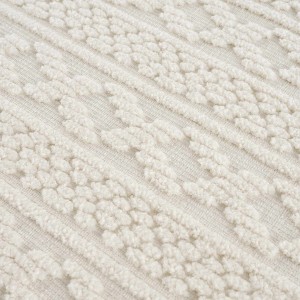 Hauteloom Fadey White 3D Washable Rug - 1 of 4
