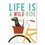 Americanflat Beach Bums Dachshund Bicycle I Life by Michael Mullan Poster Print