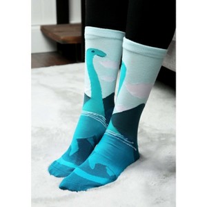 HalloweenCostumes.com One Size Fits Most  Loch Ness Monster Adult Socks, Green/Green/Green - 1 of 1