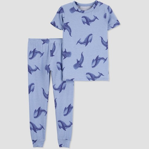 Carter's Just One You® Comfy Soft Toddler Boys' 2pc Sharks Pajama Set -  Blue 12M