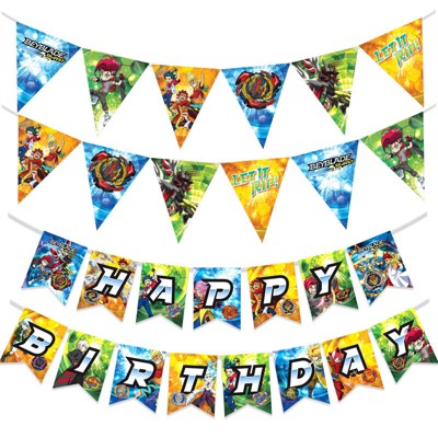Treasures Gifted BEYBLADE Banner & Pennants Kit - BEYBLADE Party Supplies